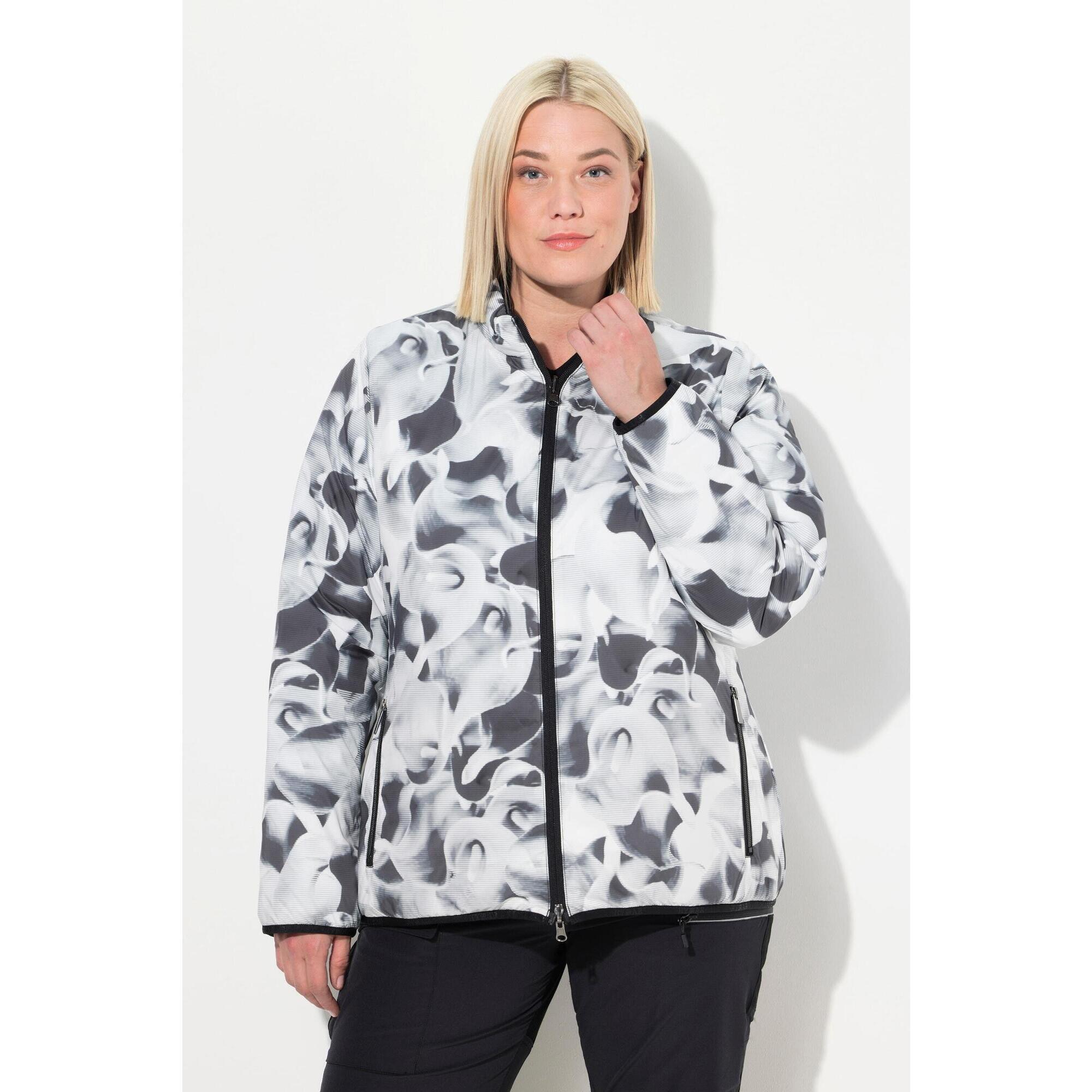 Ulla Popken - Femme Veste Technique Réversible Hyprar Imperméable Matière Recyclée - Doudoune Synthétique - Noir - Decathlon