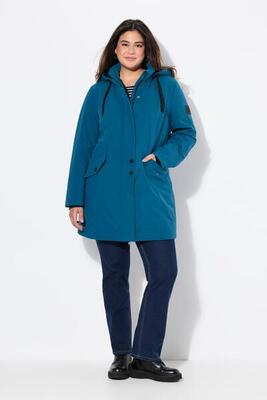 Damen HYPRAR Long-Softshelljacke wasserabweisend+wattiert Kapuze