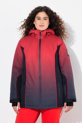 Femme Veste technique imperméable avec pare-neige et dégradé de couleurs