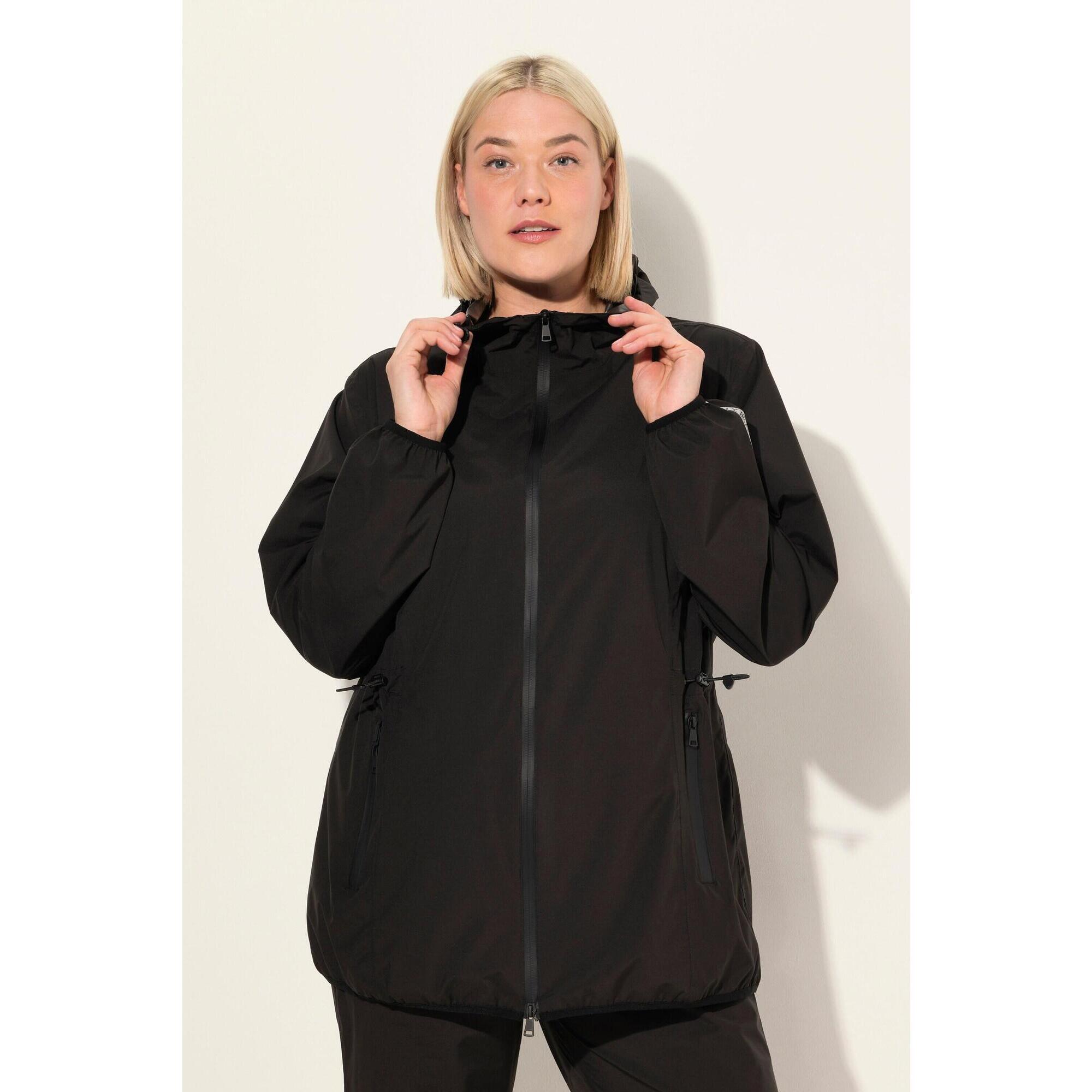 Ulla Popken - Femme Veste De Pluie Imperméable - Veste - Noir - Decathlon