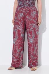 Femme Pantalon palazzo imprimé jungle. Jambe large et taille élastique