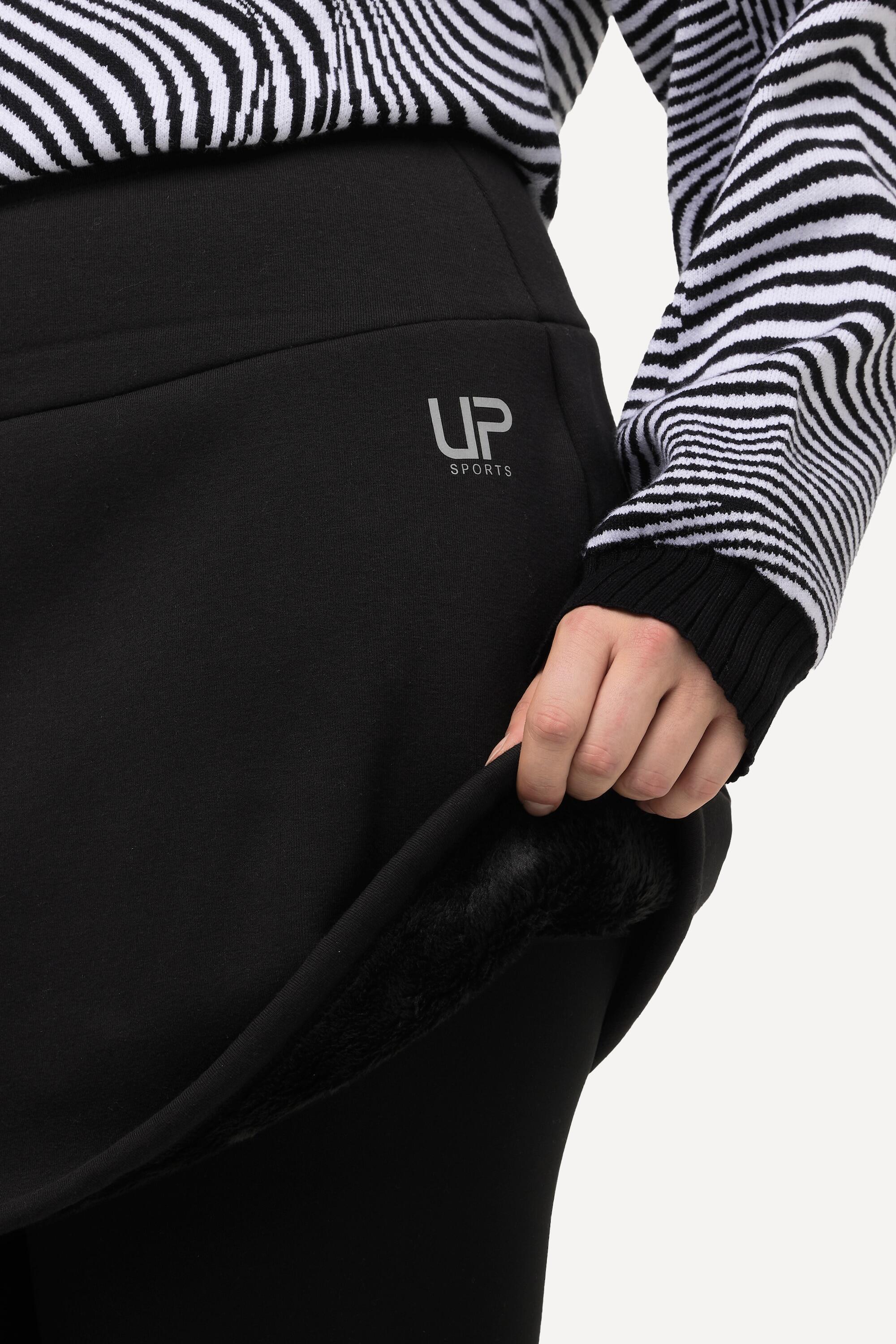 Femme Jupe doublure fausse fourrure ceinture élastique taille haute 4/7