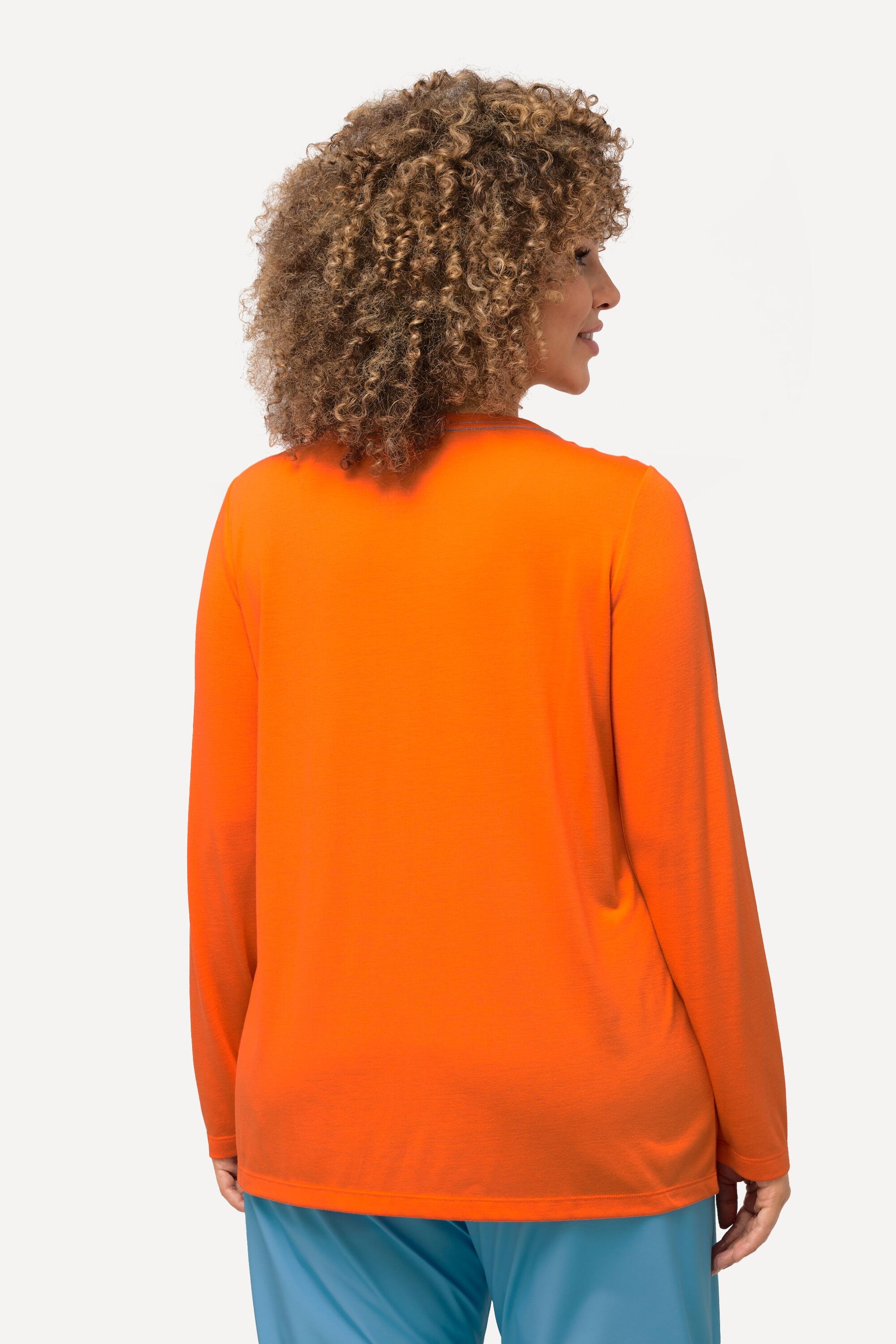 Femme T-shirt technique antibactérien col en V et manches longues 2/5