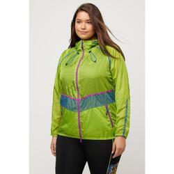 Femme Veste technique déperlante avec capuche et fermeture Éclair à double sens