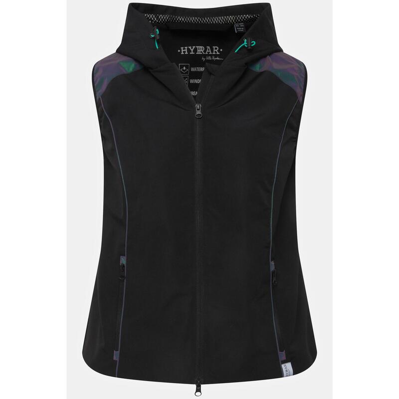 Femme Gilet technique HYPAR élément réfléchissant matière déperlante Femme Gilet technique HYPAR élément réfléchissant matière déperlante