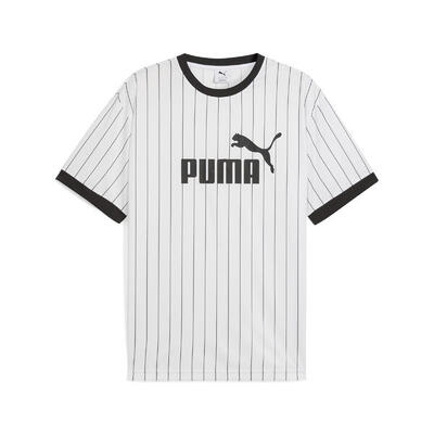 Felpa a righe Essentials da uomo PUMA White