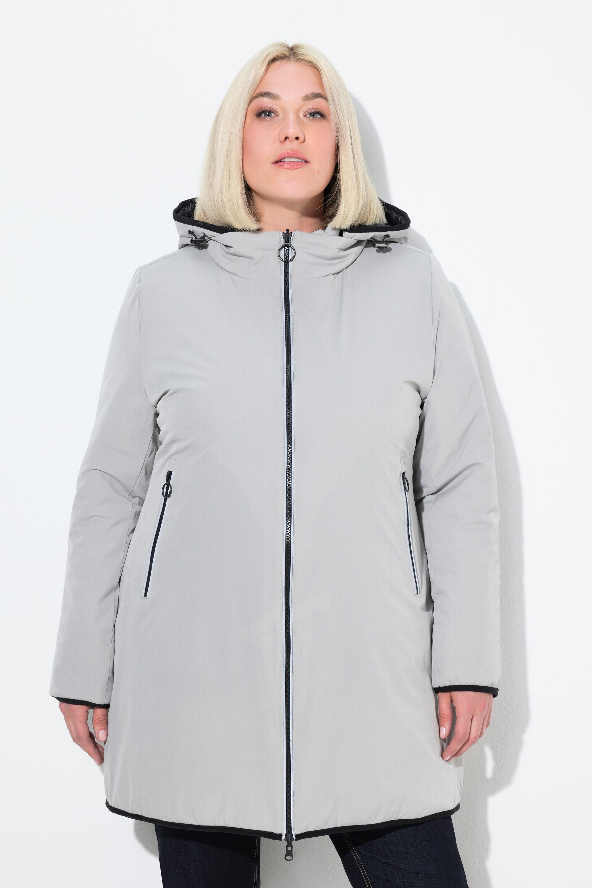 ULLA POPKEN Giacca trapuntata reversibile HYPRAR donna impermeabile grigio