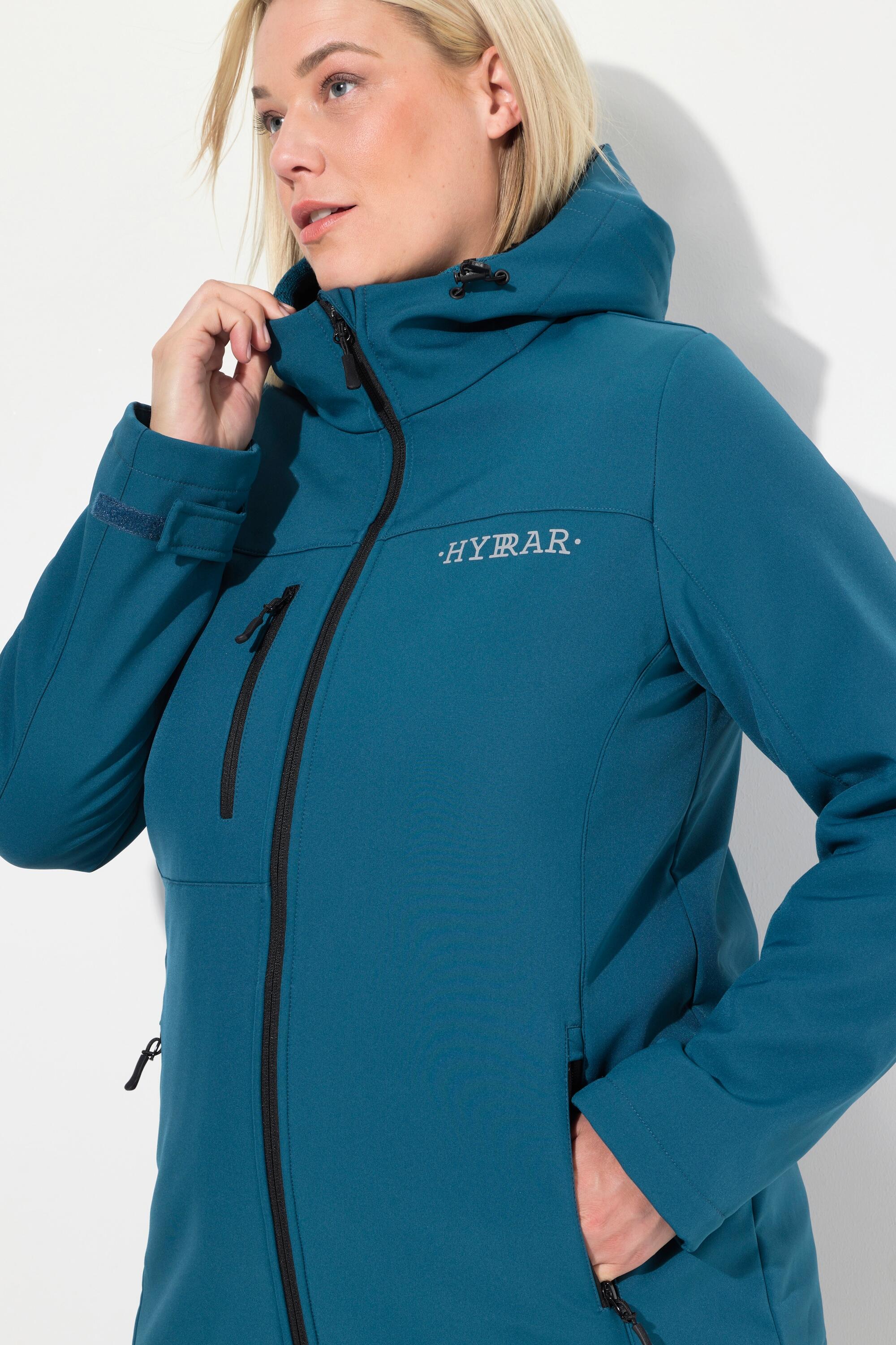 Femme Veste Softshell HYPRAR déperlante matière stretch et imprimé réfléchissant 3/5