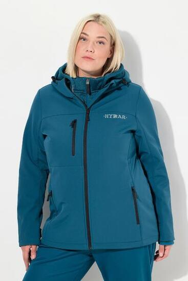 Femme Veste Softshell HYPRAR déperlante matière stretch et imprimé réfléchissant