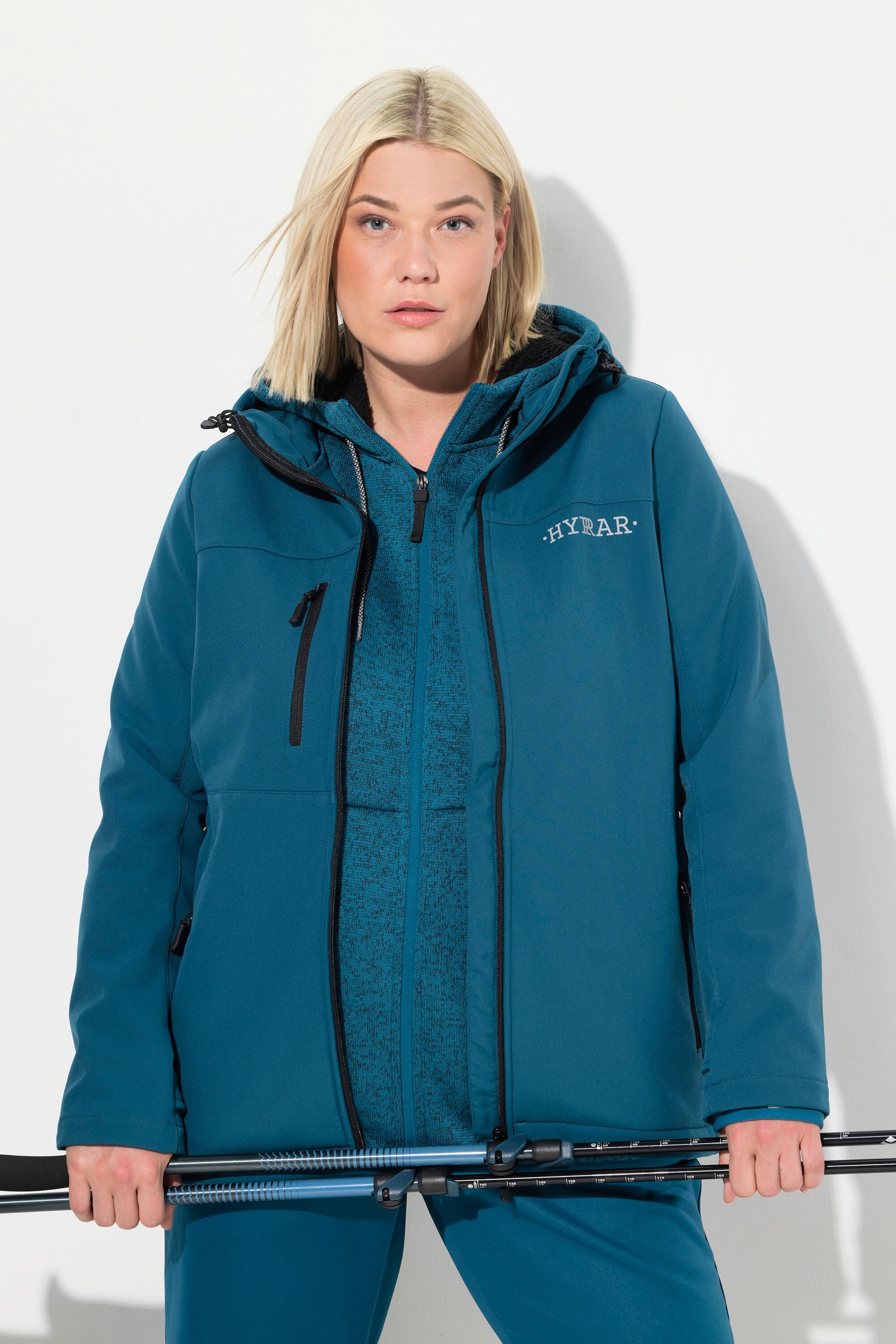 Femme Veste Softshell HYPRAR déperlante matière stretch et imprimé réfléchissant 4/5
