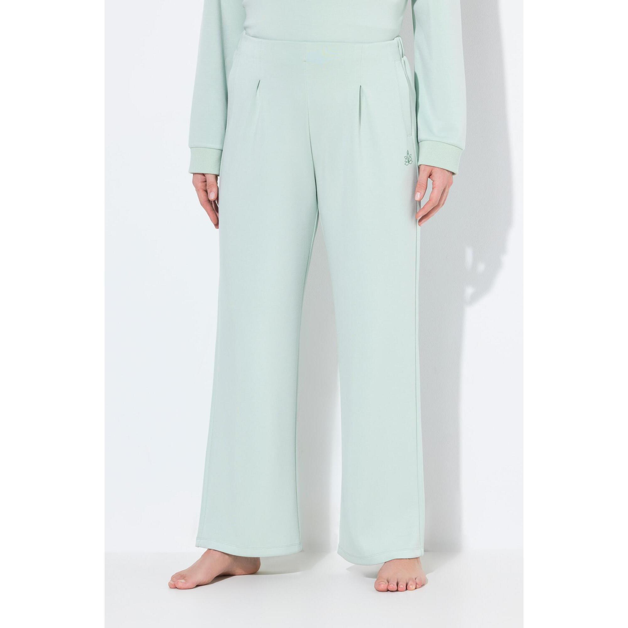 Ulla Popken - Femme Pantalon De Yoga. Poches Et Plis Creux - Pantalons - Gris - Decathlon