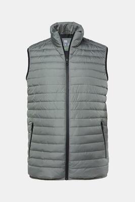 Heren licht doorgestikt vest buik-fit outdoor tot 8xl