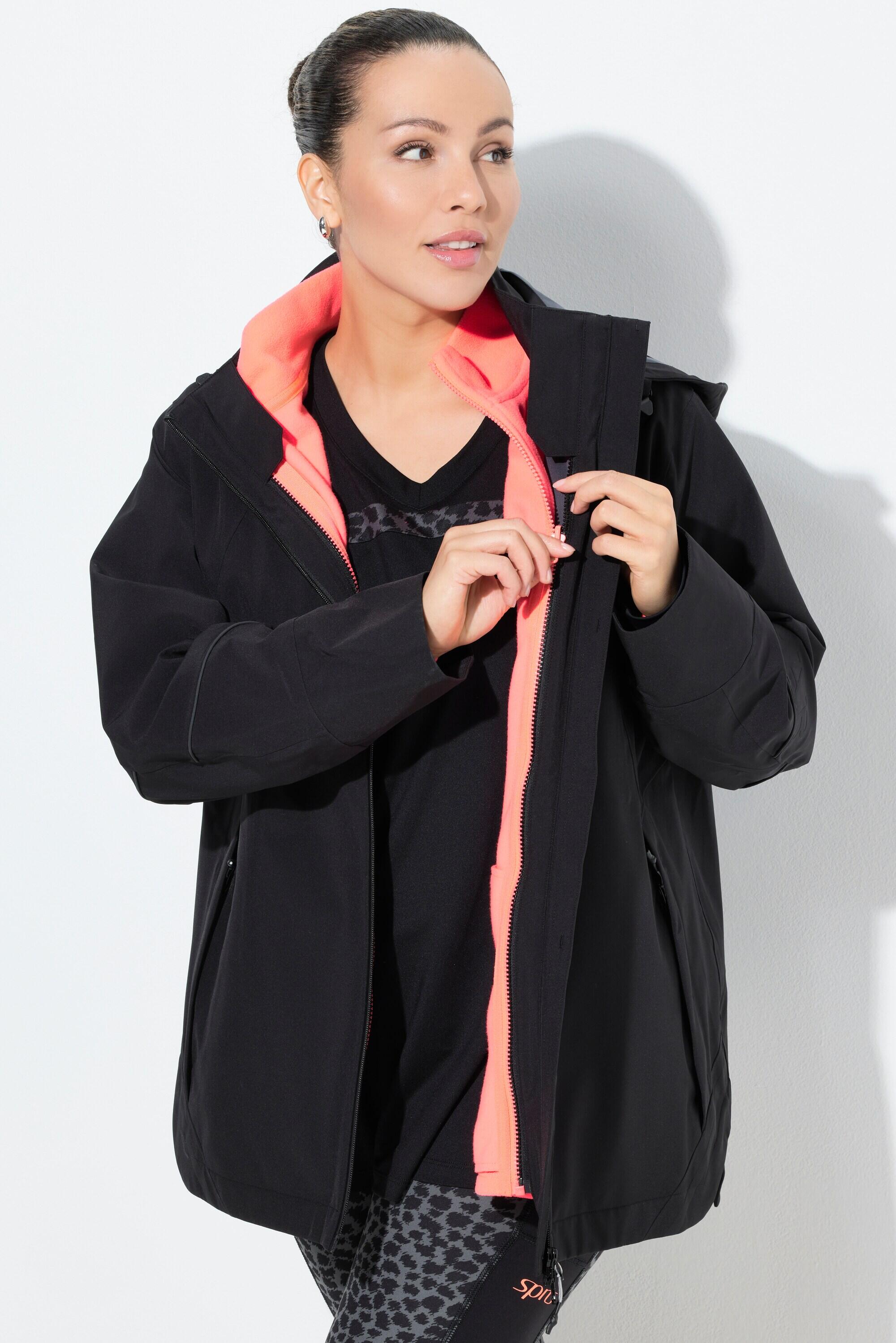 Femme Veste polaire système modulaire col droit 6/7