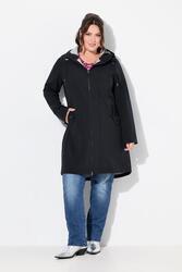 Femme Veste longue Softshell HYPRAR capuche et matière déperlante