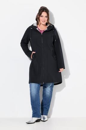 Femme Veste longue Softshell HYPRAR capuche et matière déperlante