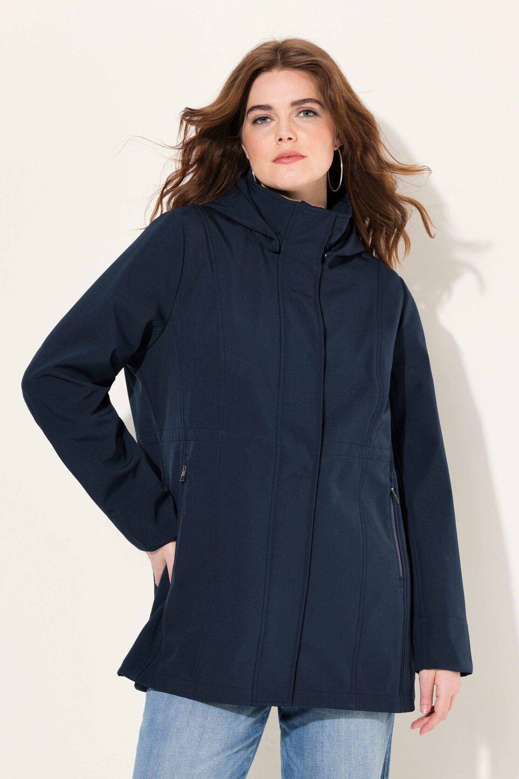 ULLA POPKEN Damen HYPRAR Softshelljacke Sterne Kapuze abnehmbar