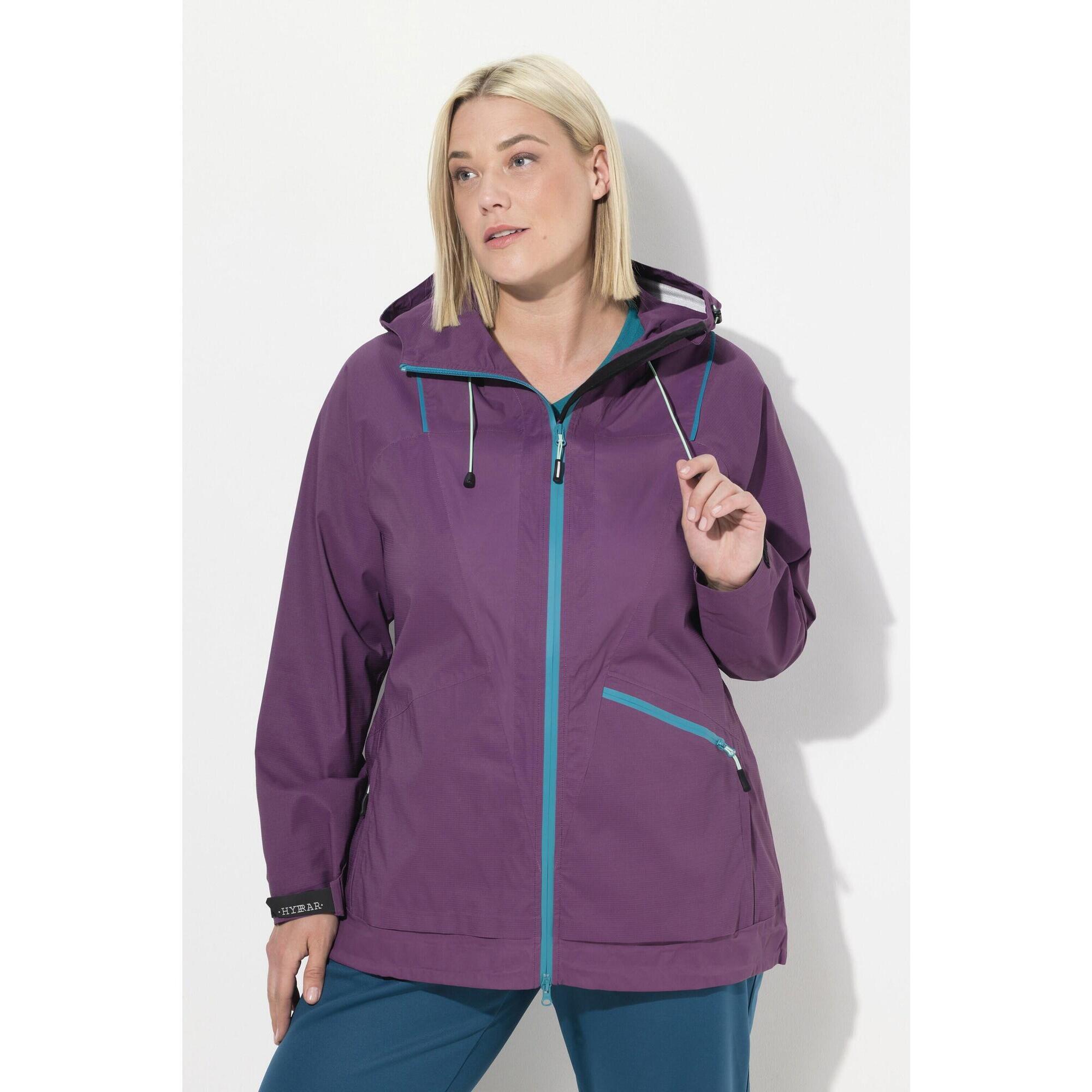 Ulla Popken - Femme Veste Technique Imperméable - Veste - Violet - Decathlon