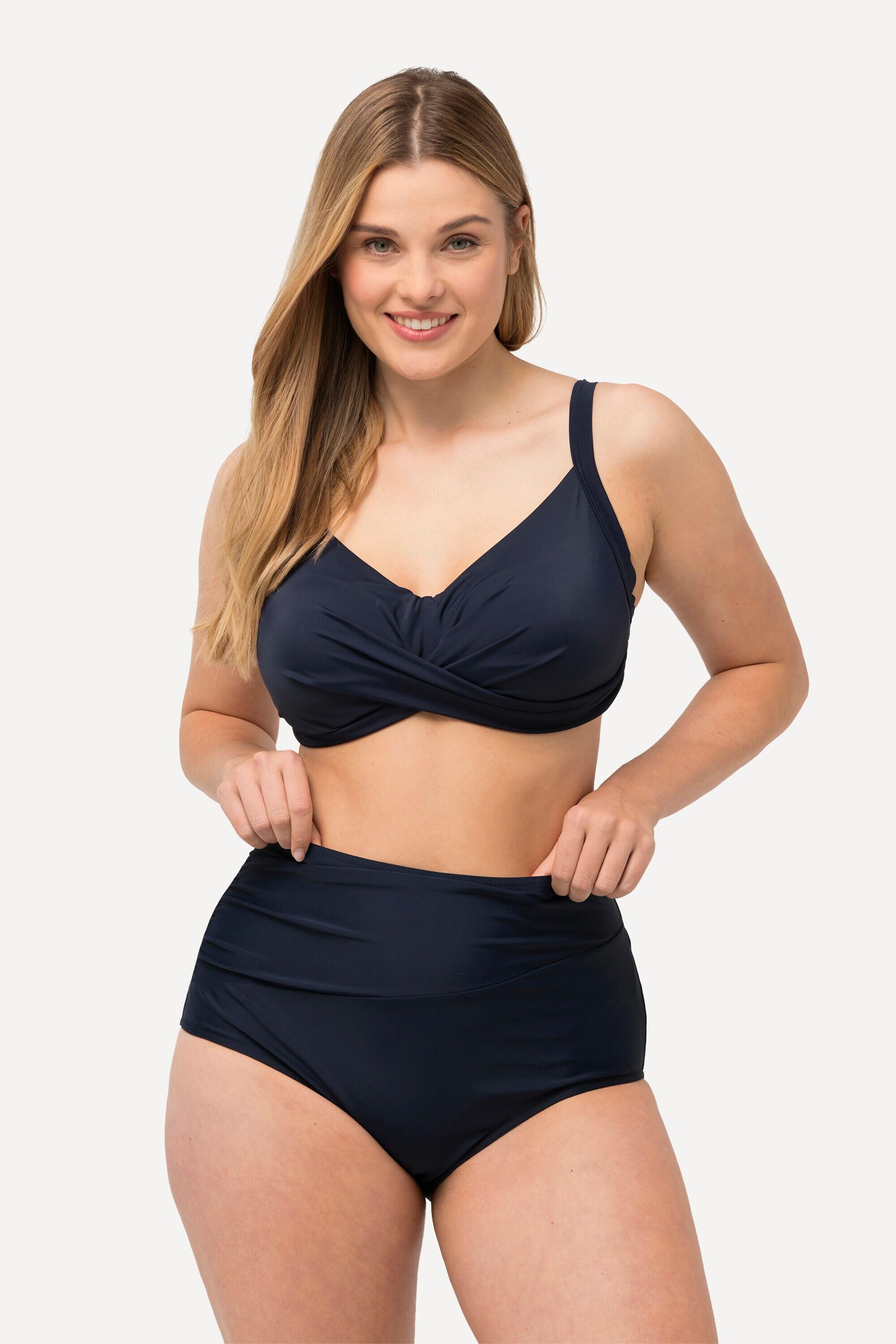 Dames Bikinibroek gedrapeerd hoge taille 4/6