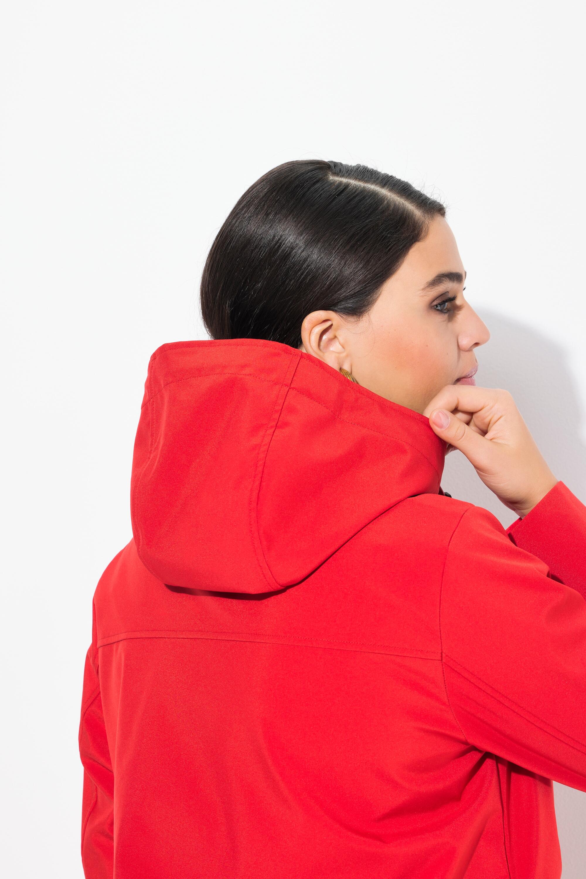 Femme Veste softshell HYPRAR à capuche. Matière déperlante. Boutons brandebourg 2/7