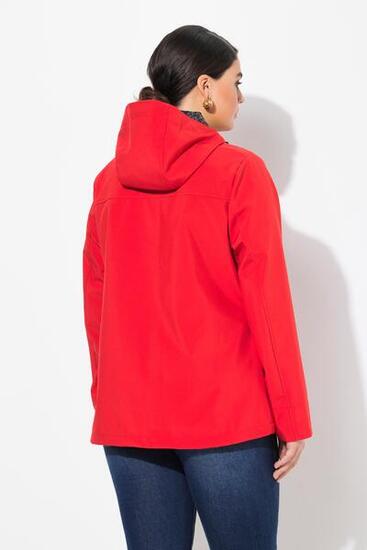 Femme Veste softshell HYPRAR à capuche. Matière déperlante. Boutons brandebourg