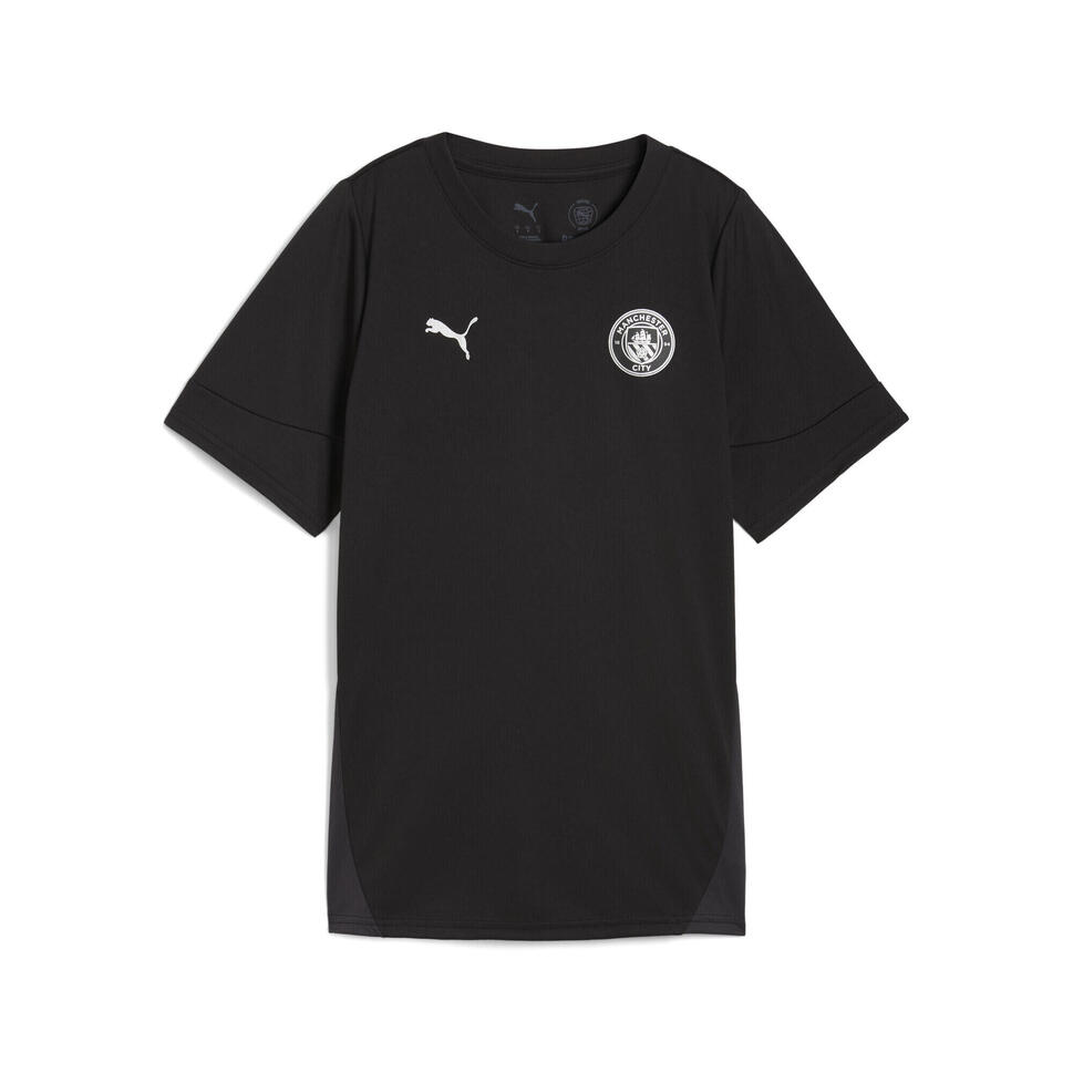 Damska koszulka treningowa Manchester City PUMA Black Silver Metallic