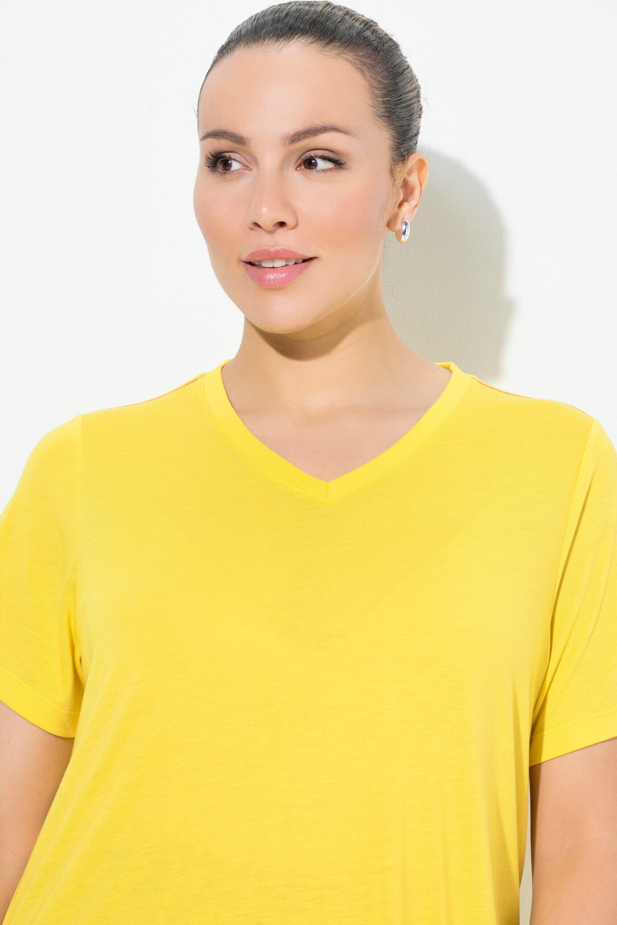 Femme T-shirt technique antibactérien décolleté en V et manches courtes 3/6
