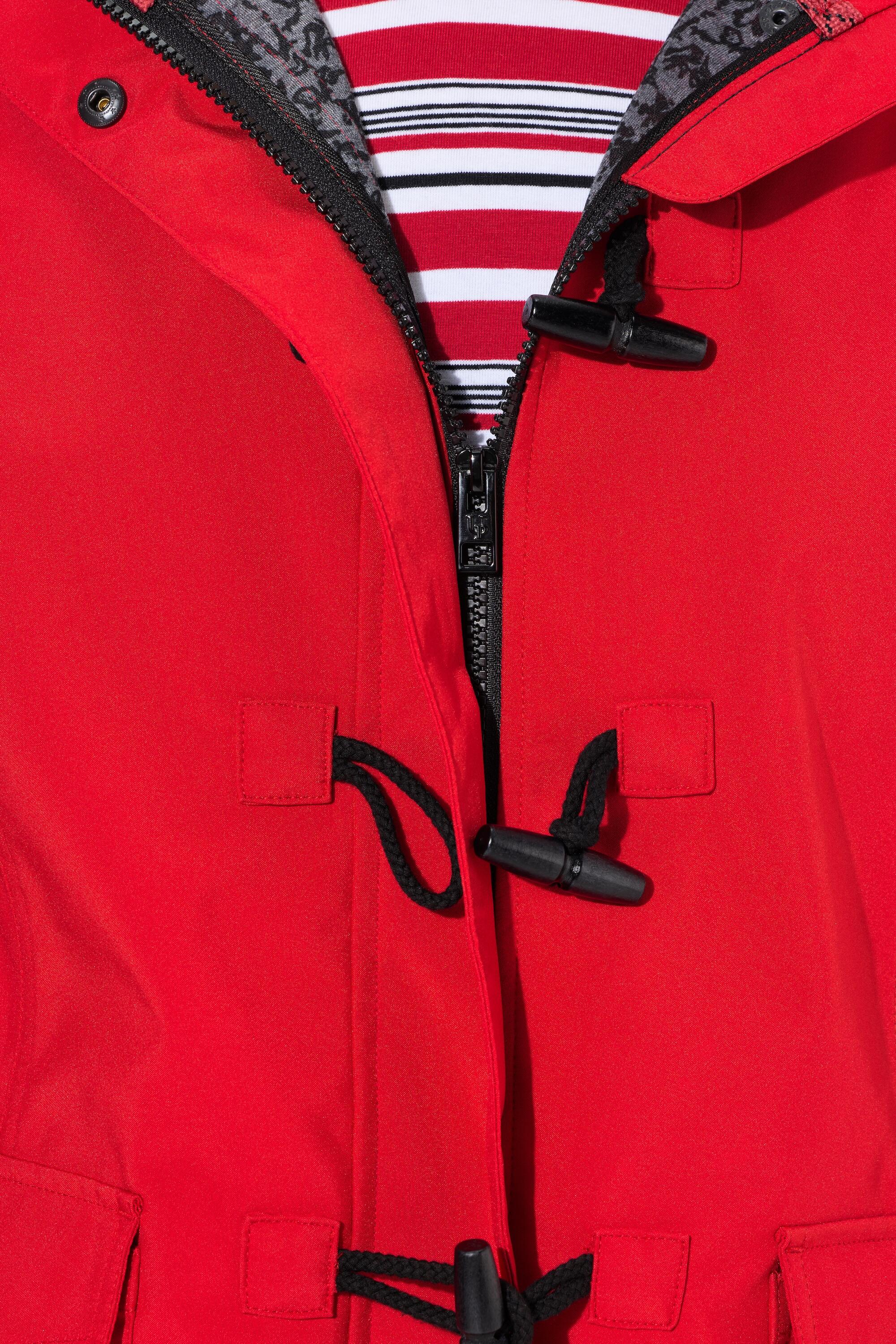 Femme Veste softshell HYPRAR à capuche. Matière déperlante. Boutons brandebourg 4/7