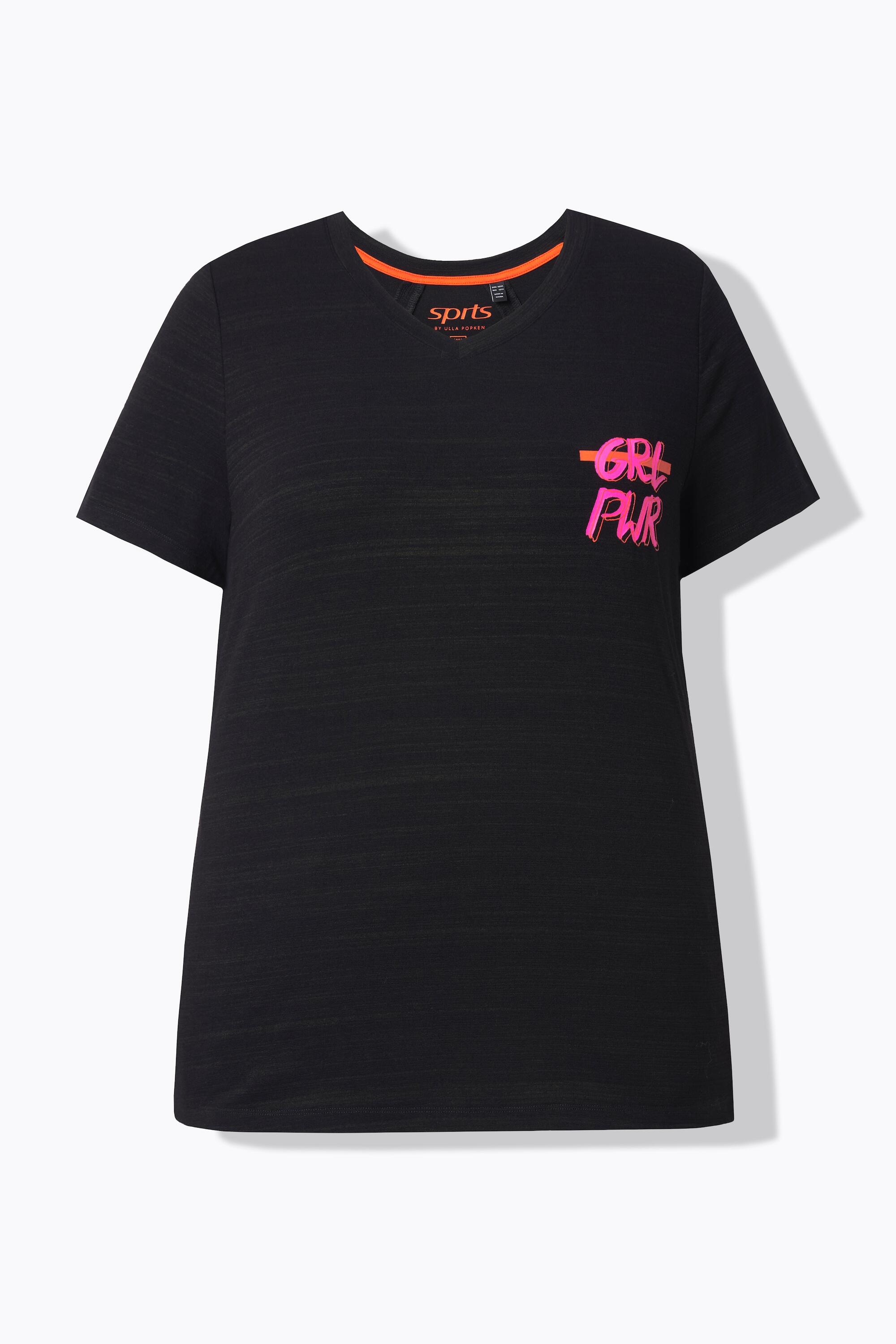 Femme T-shirt technique manches courtes et décolleté en V découpes dans le dos 6/6