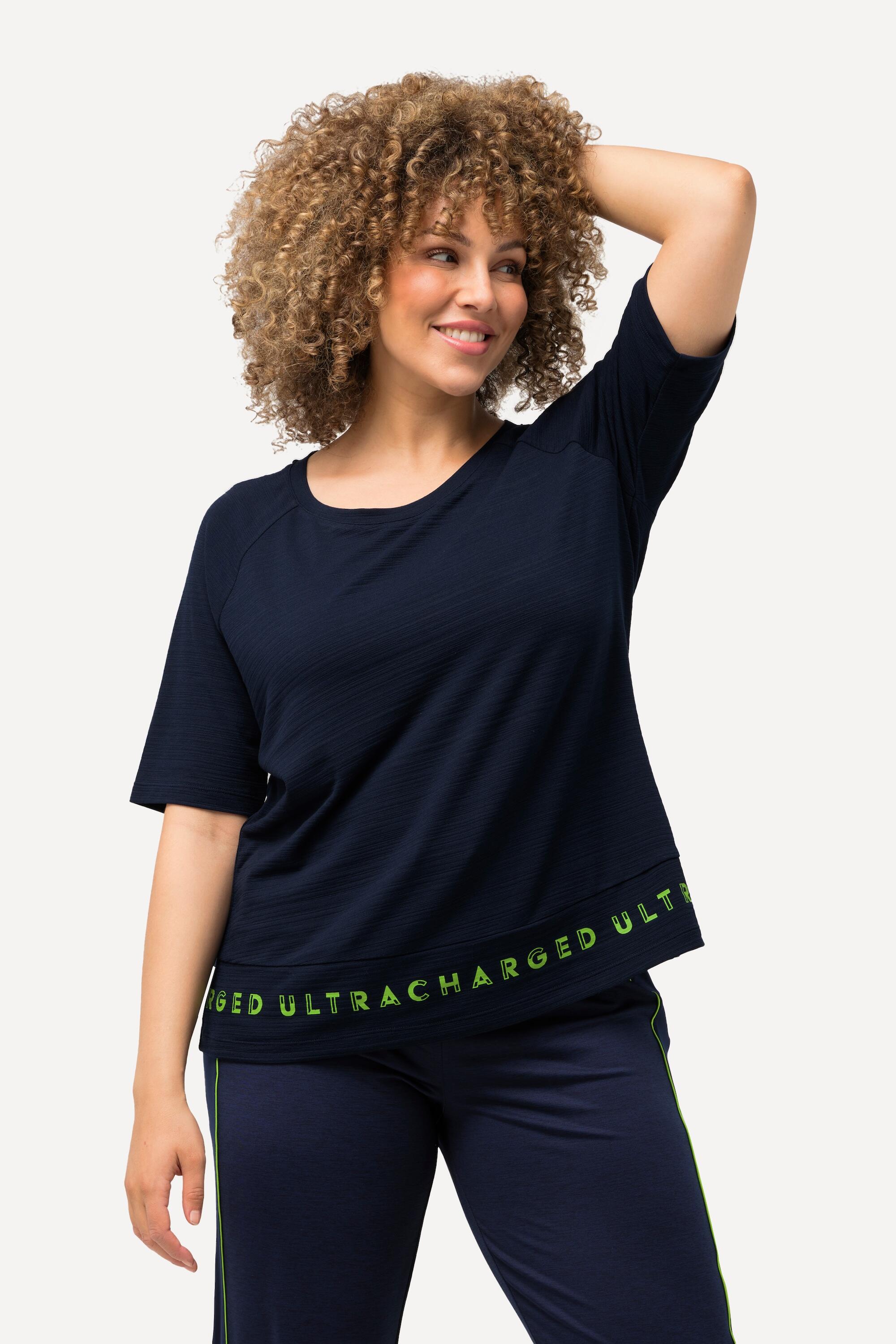 Femme T-shirt Classic à col rond et manches courtes lettrage 4/5