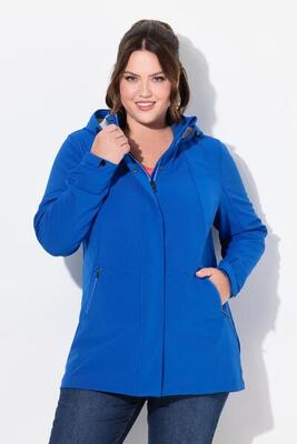 Dames hyprar lange softshell-jas waterdicht a-lijn capuchon