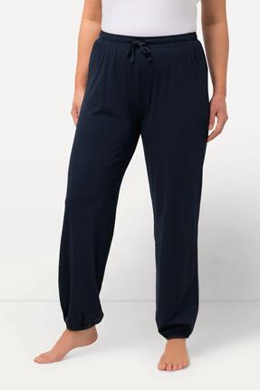 Femme Pantalon de pyjama en modal mélangé coupe droite et taille élastique
