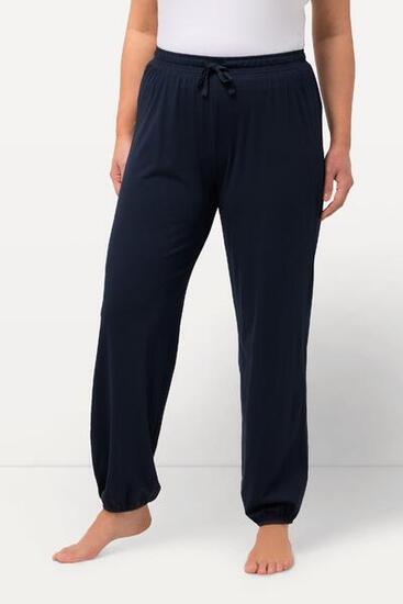 Femme Pantalon de pyjama en modal mélangé coupe droite et taille élastique
