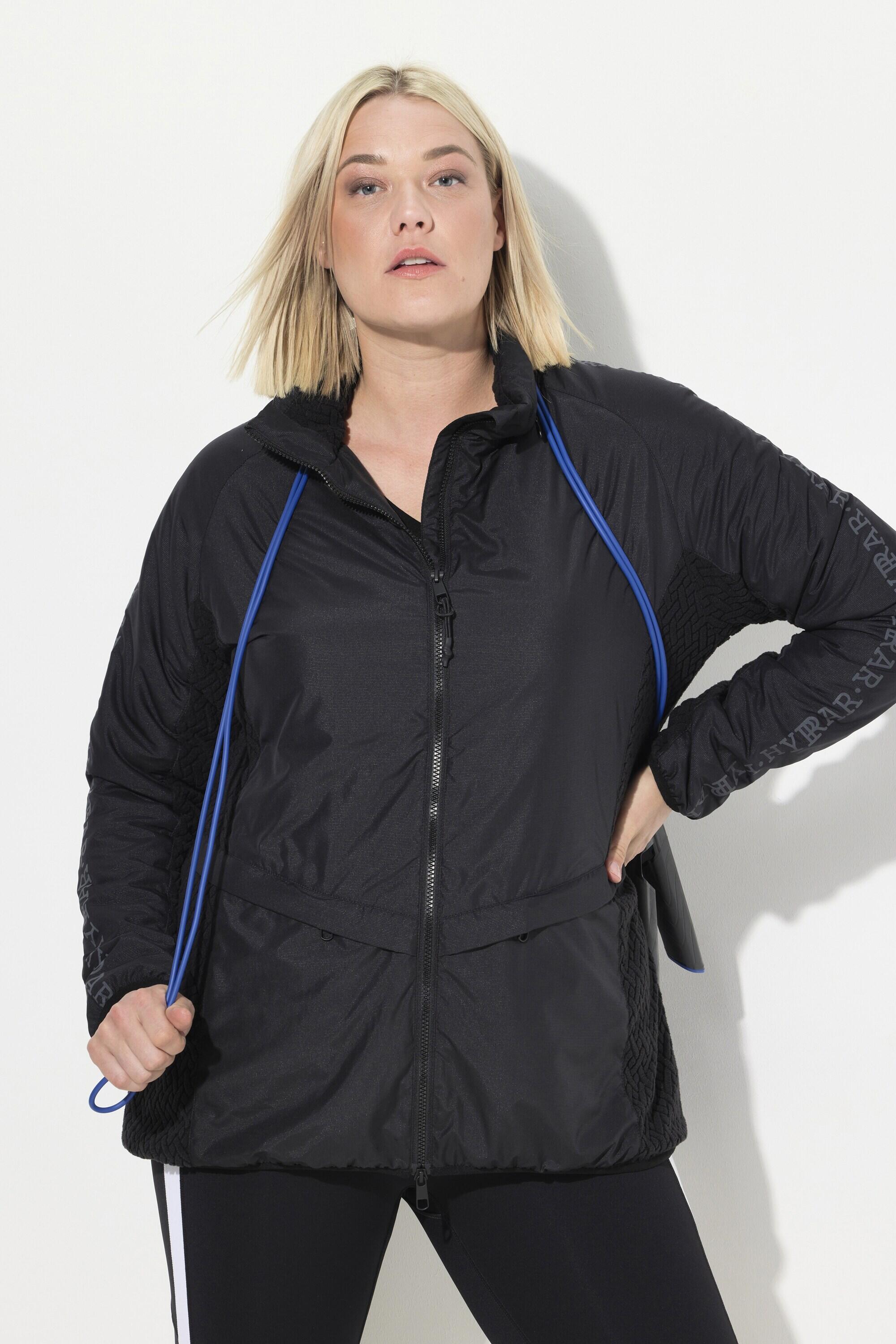 Damen Funktionsjacke Stehkragen Kapuze 2-Wege-Zipper 7/7