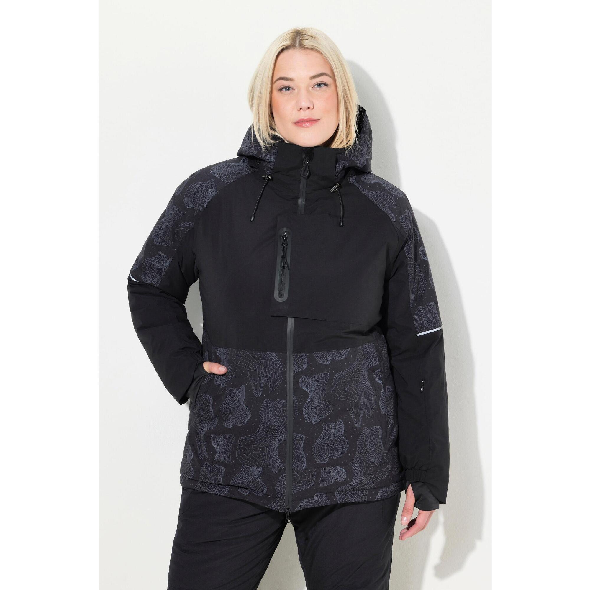 Ulla Popken - Femme Veste Technique Hyprar Tissu Imperméable - Veste - Noir - Decathlon