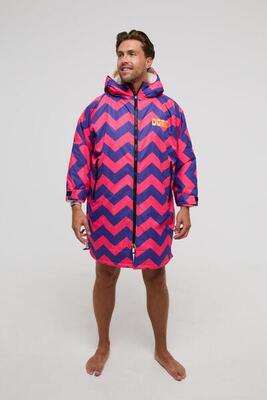 Heren omkleed-poncho sherpa-voering fresh prince