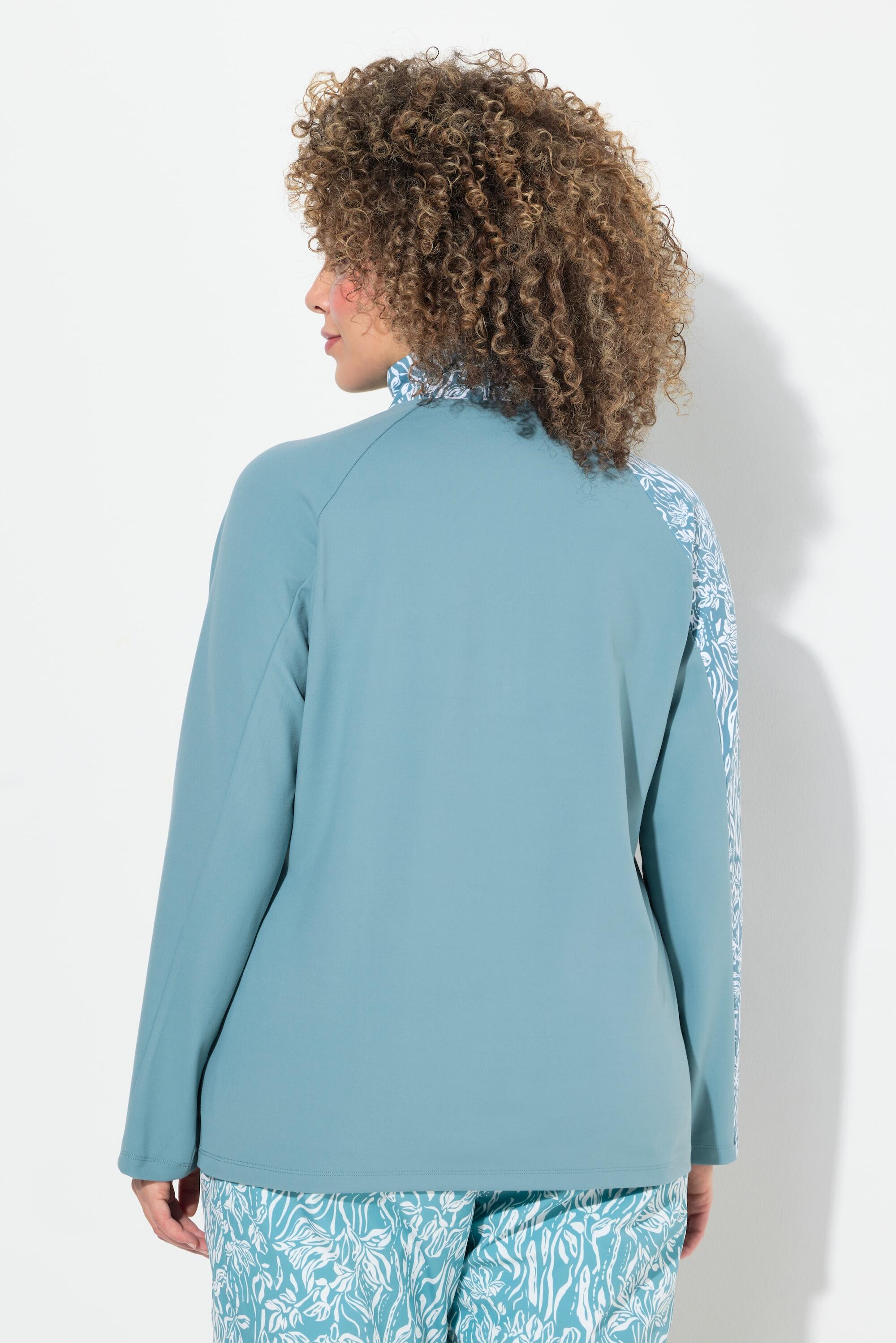 Femme T-shirt technique à col montant fermeture à glissière et manches longues 2/7
