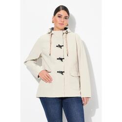 Femme Veste softshell HYPRAR à capuche. Matière déperlante. Boutons brandebourg