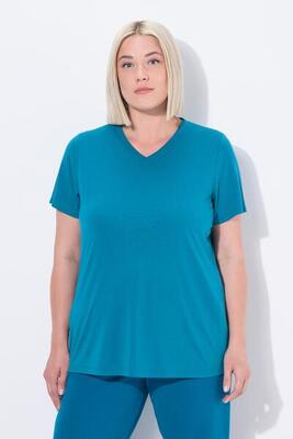 Damen Funktionsshirt antibakteriell V-Ausschnitt Halbarm