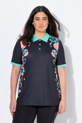 Damen Funktions-Poloshirt Polokragen Halbarm recycelt
