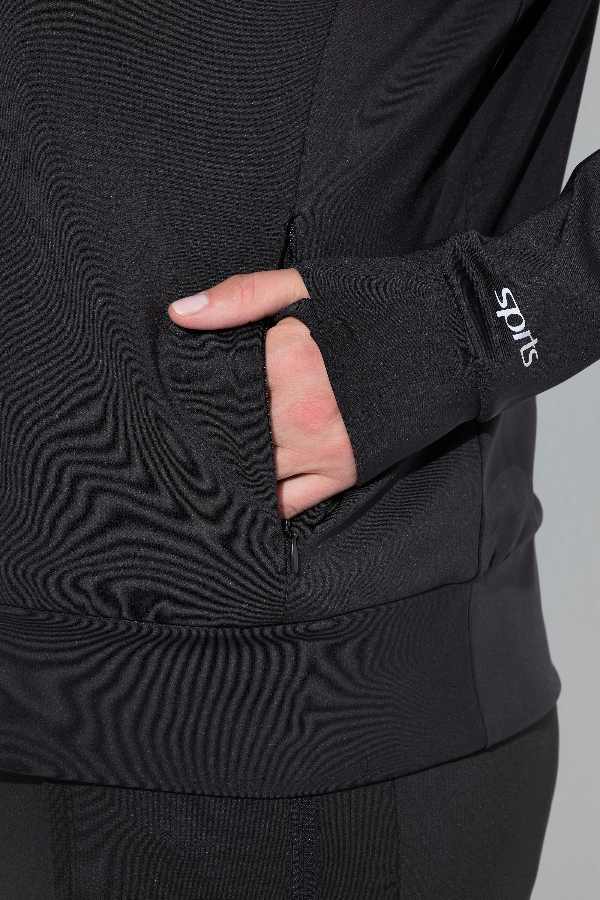 Femme Veste de sport en molleton col blouson américain et passe-pouces 5/7