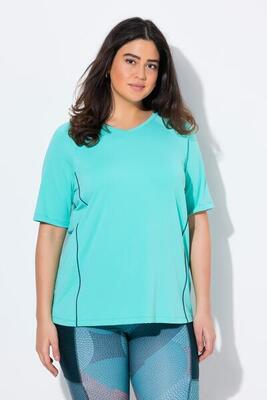 Dames t-shirt uv-bescherming 50+ v-hals korte mouwen