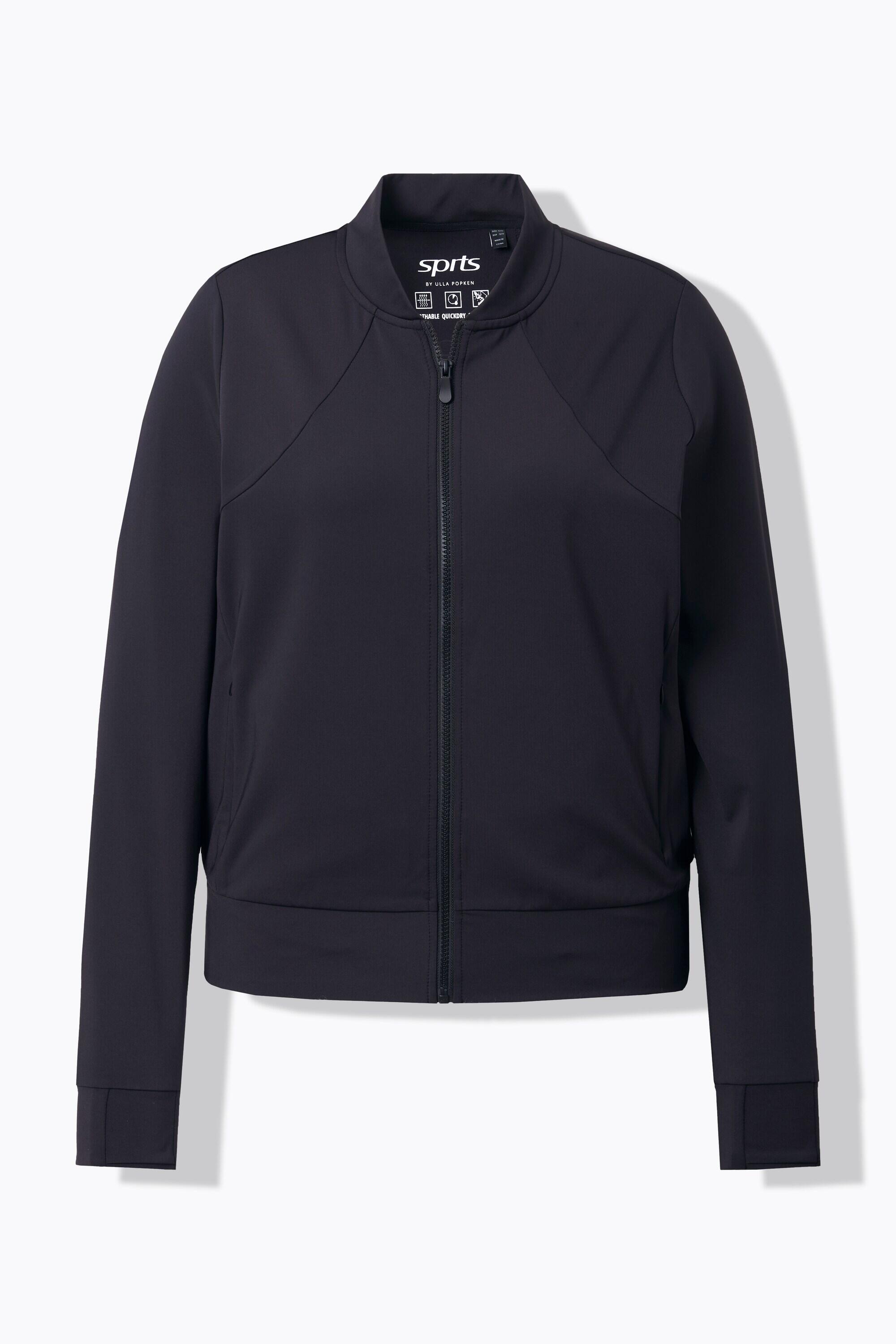 Damen Funktions-Sweatjacke Collegekragen Daumenloch recycelt 13/13