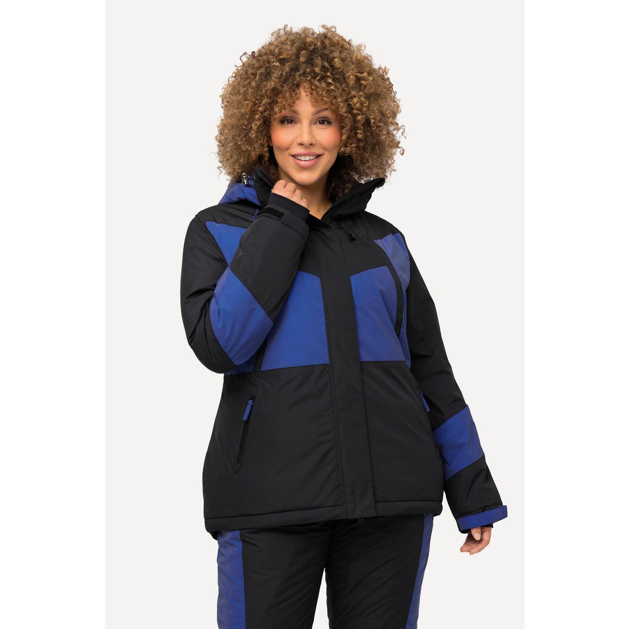 Ulla Popken - Femme Veste Technique De Ski Hyprar Imperméable Capuche - Veste - Noir - Decathlon