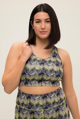 Damen Sport-BH Softcups Allover Print Racerback