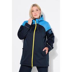 Femme Veste longue softshell tissu déperlant fermeture à glissière à double sens