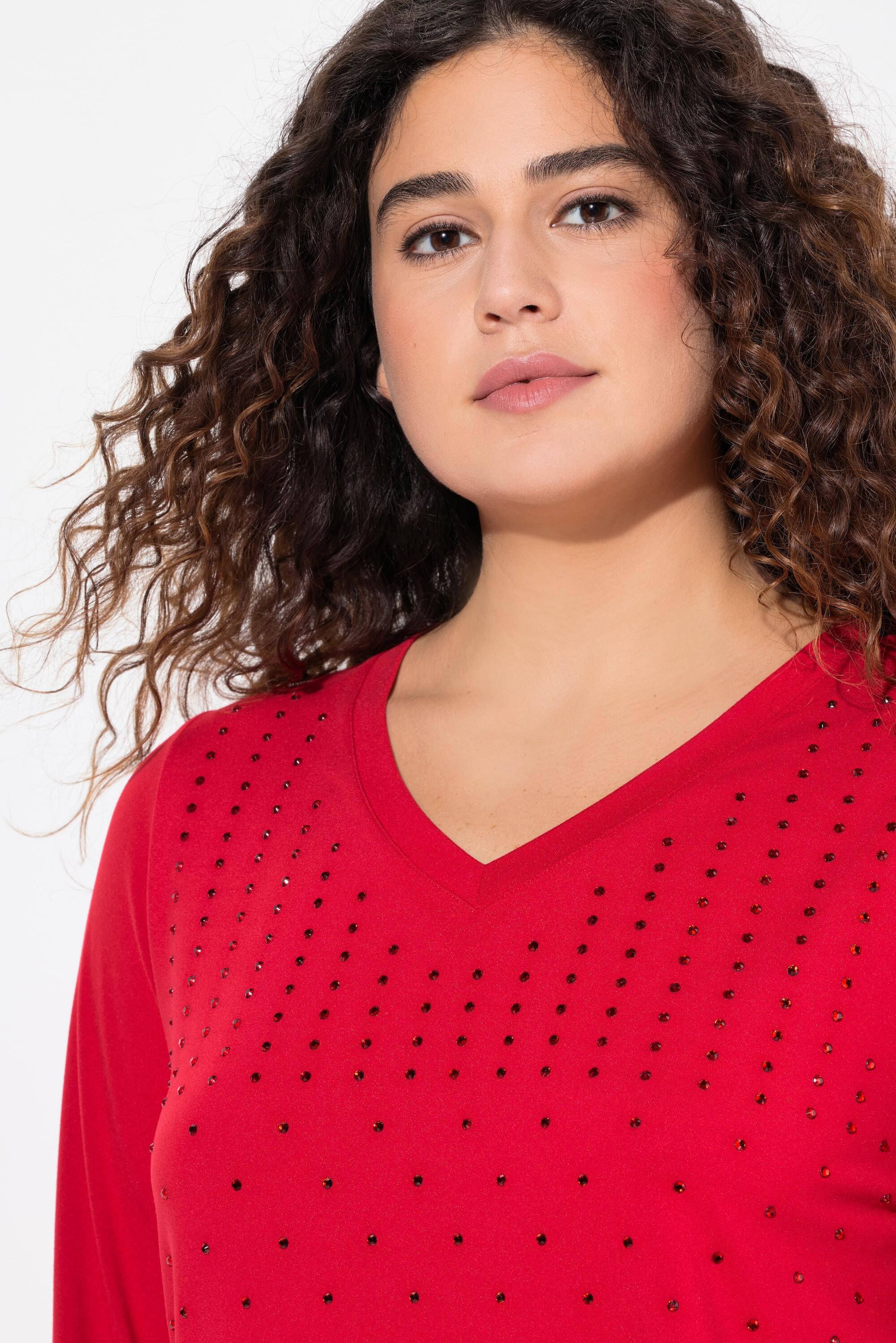 Femme T-shirt à manches longues et col V antibactérien 3/6