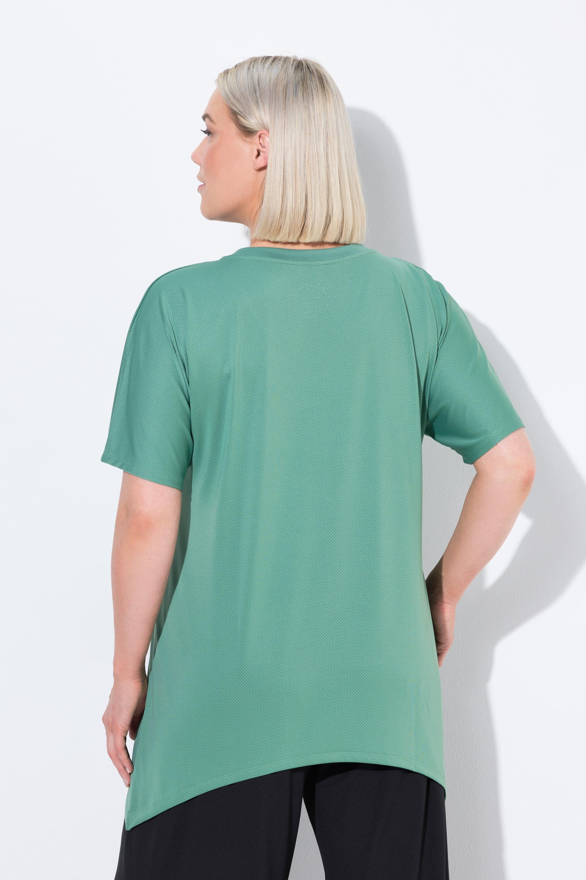 Femme T-shirt technique. Col rond et manches courtes chauve-souris. 2/6