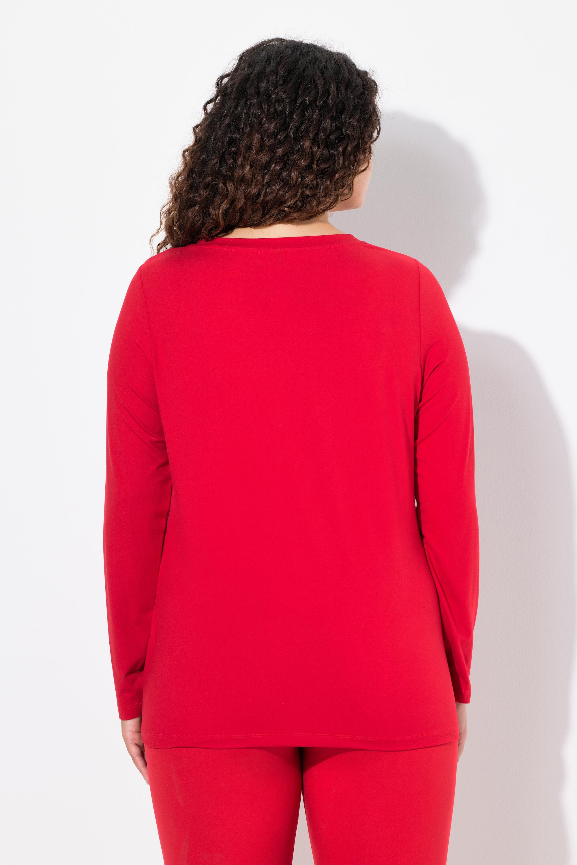 Femme T-shirt à manches longues et col V antibactérien 2/6