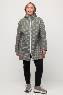 HYPRAR Softshelljacke. Punkte. wasserabweisend. Kapuze