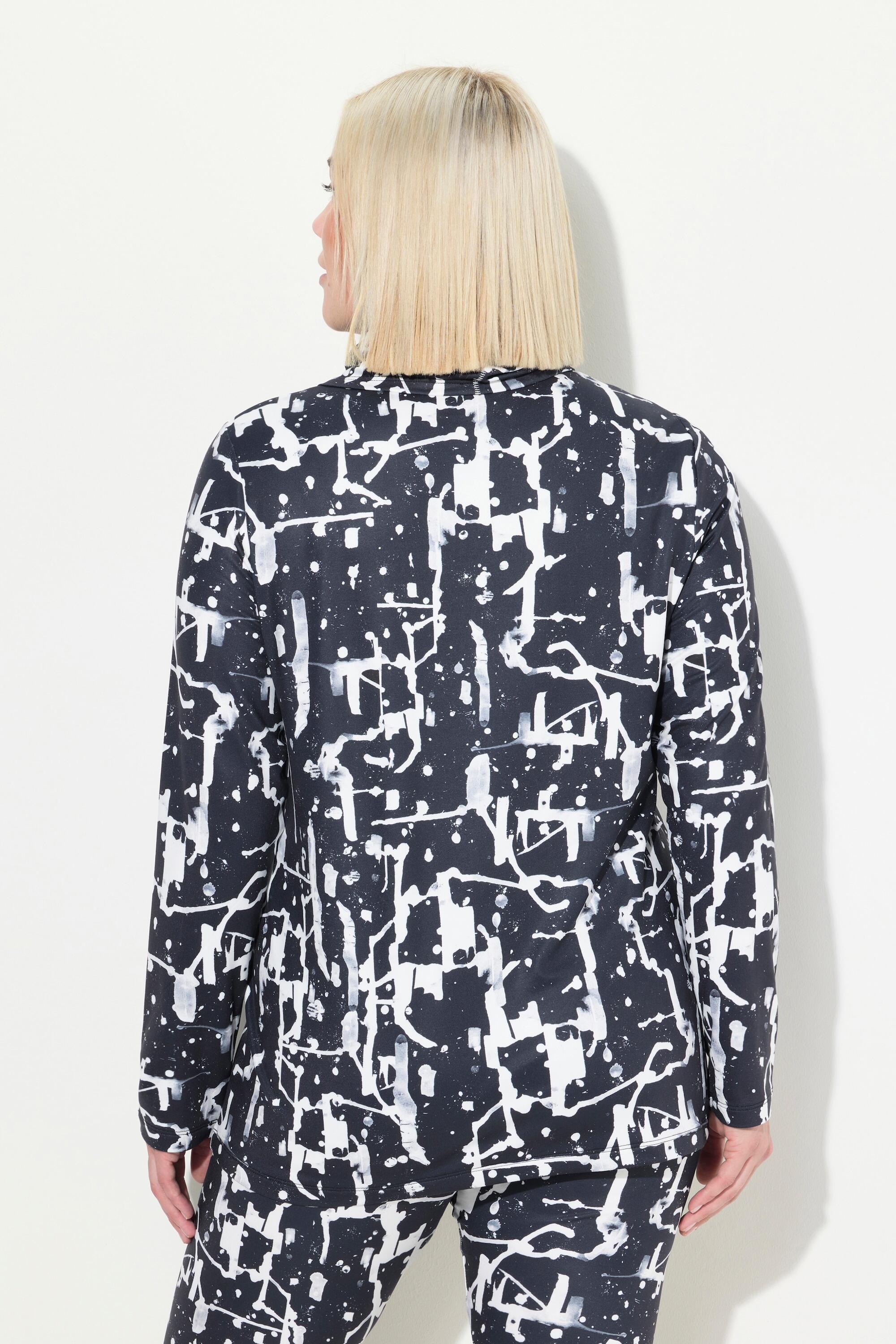 Femme T-shirt technique à col en V et manches longues matière recyclée snood 2/7